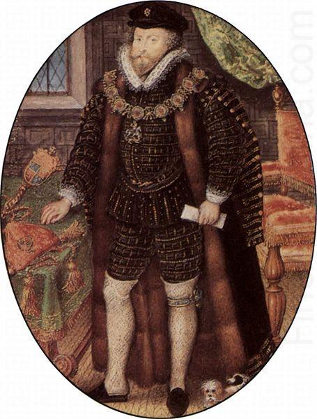 Nicholas Hilliard Portrat des Sir Christopher Hatton oil painting picture